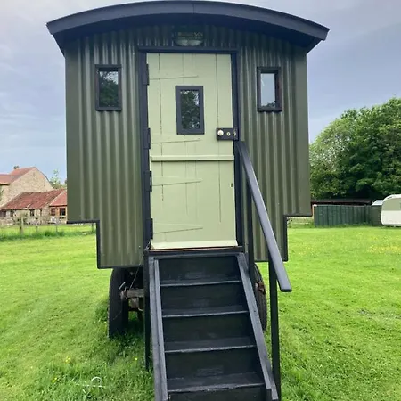 캠프장 Shepherds Hut, Centre, Glamping Hidden Meadow *